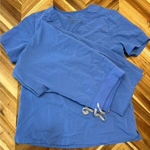 Figs Blue Scrub Set (size L)